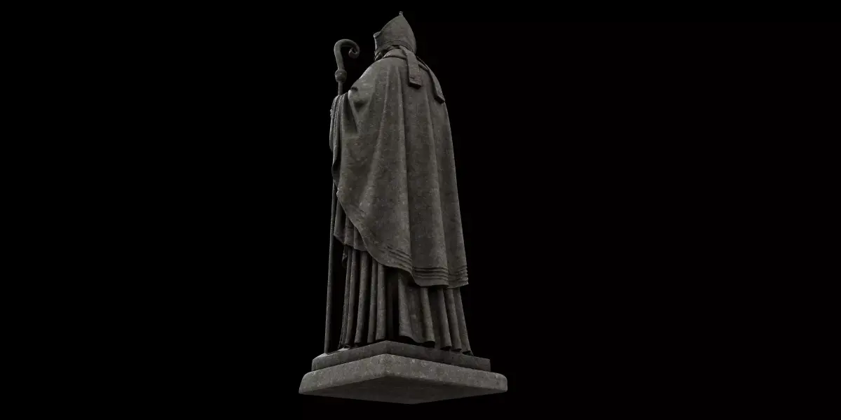 Bishop Statue 3D model