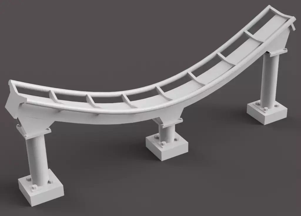 Roller Coaster Box Beam Track 3D print model purchase