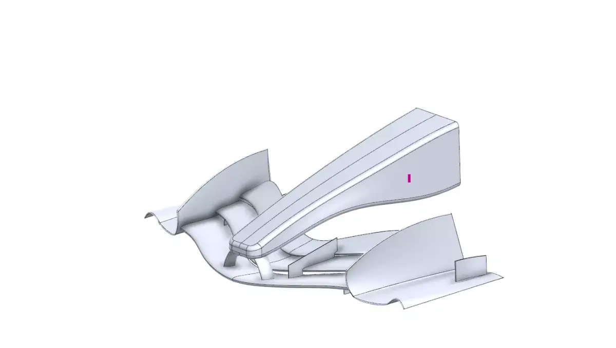 F1 2026 Vcarb03 FrontWing Free 3D model