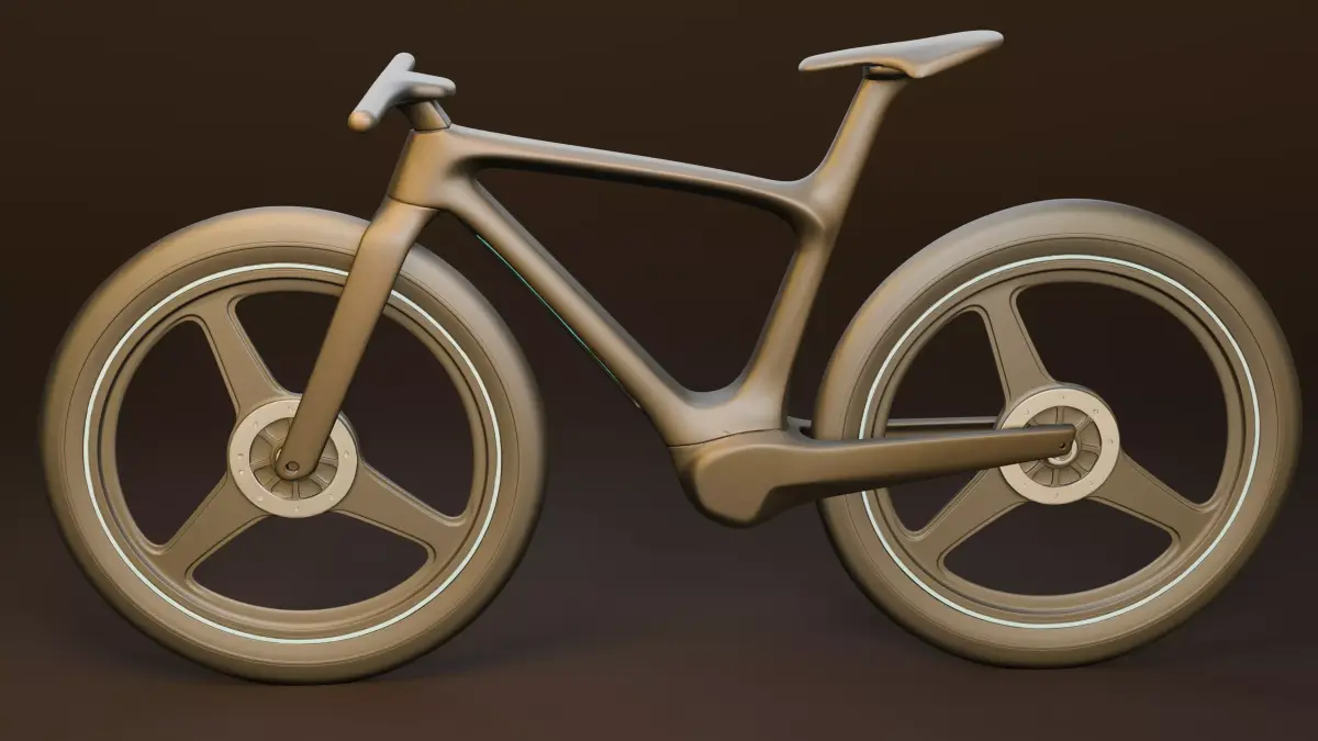 Futuristic Bicycle high-tech look  3D model