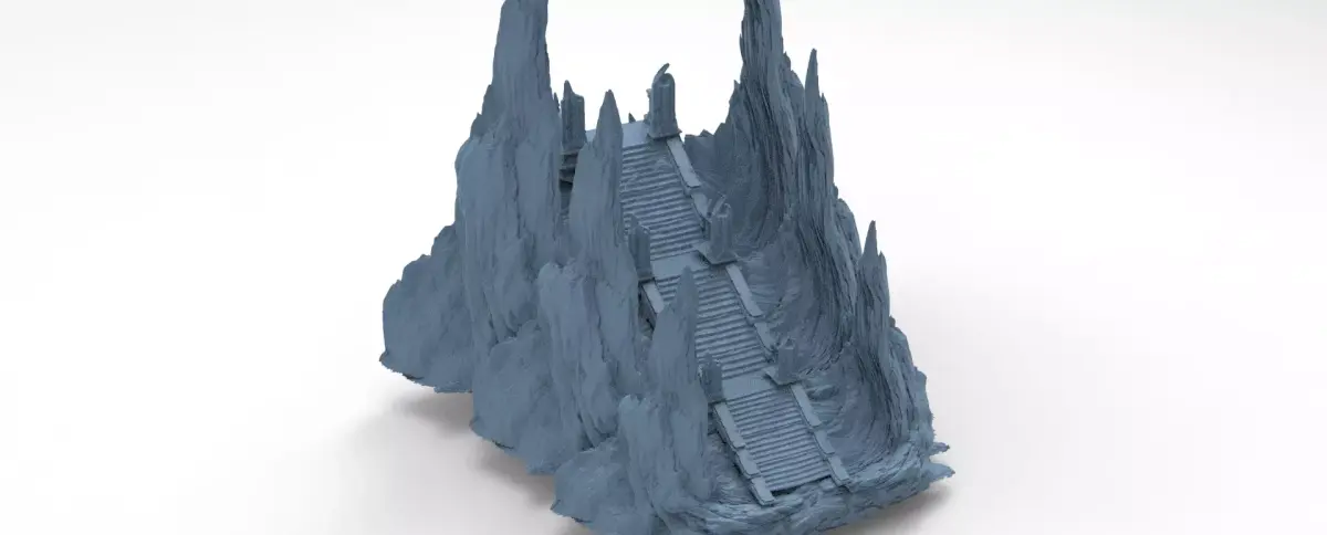 Himalayas enlightenment mountain pass  3D model