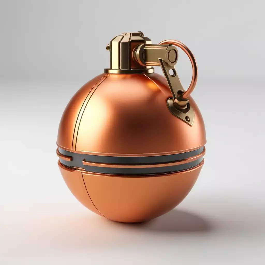 Metallic Futuristic Grenade Model 3D model