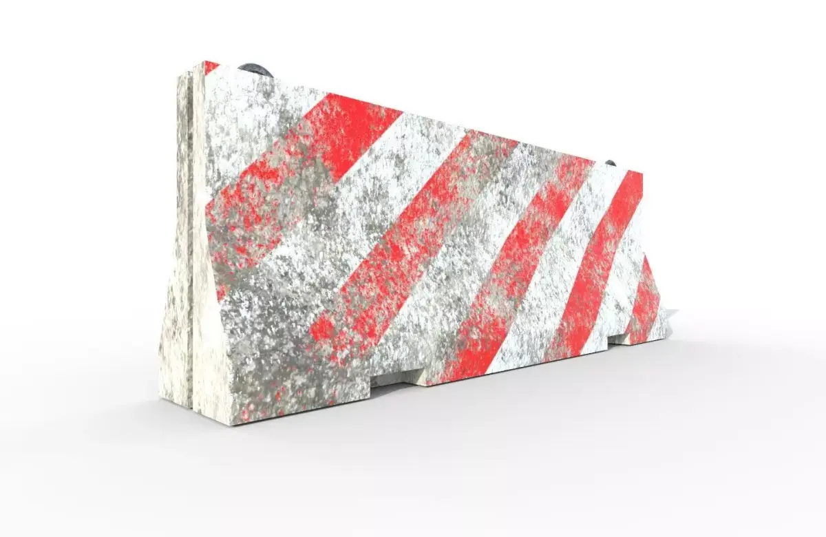 Barier barricade Free low-poly 3D model