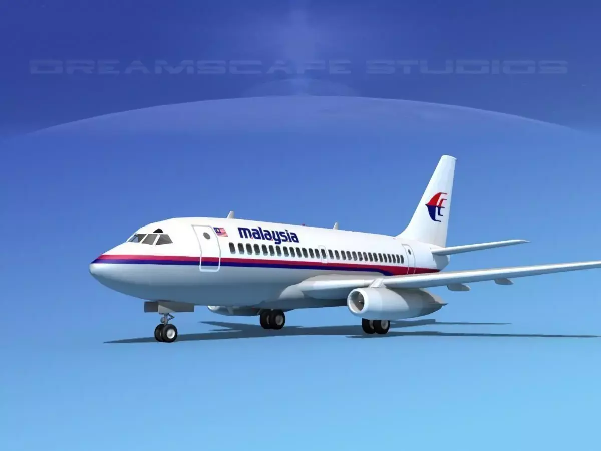 Boeing 737-100 Malaysia 3D model