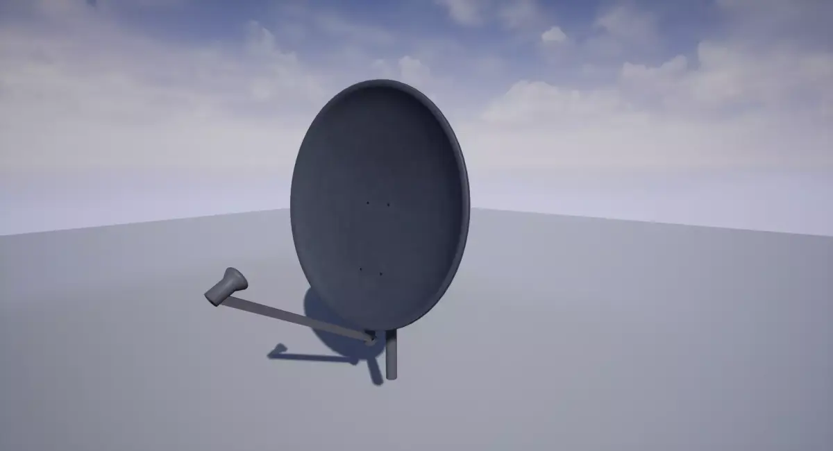 radio telescope 2 3D model Free low-poly 3D model