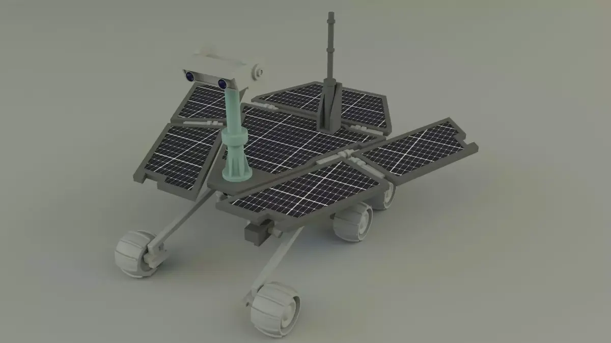 Planetary exploration vehicle 3D model