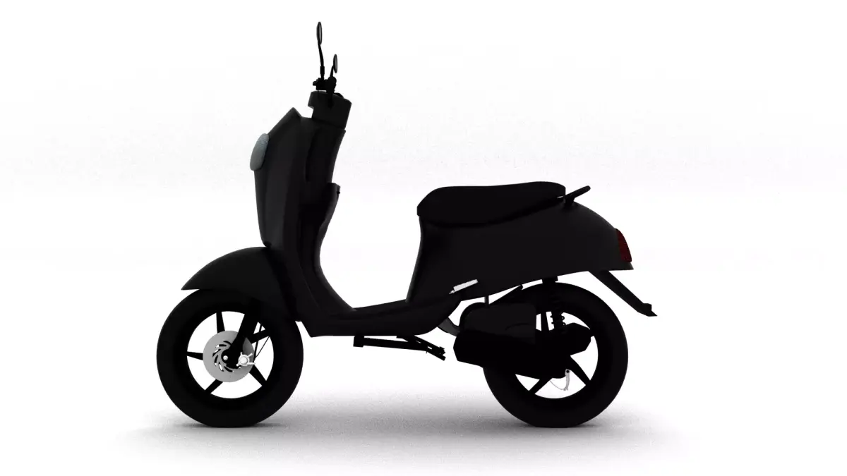Scooter Motorcycle Style 3D model