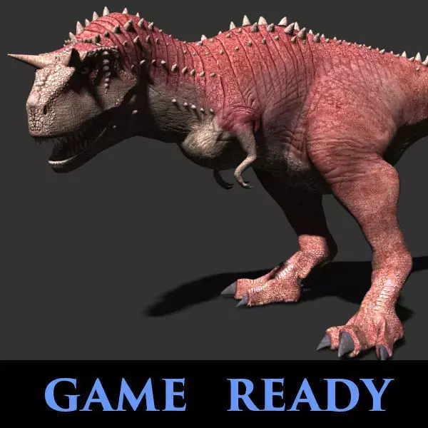 Carnotaur Resurrection - Game ready 3d model Low-poly 3D model