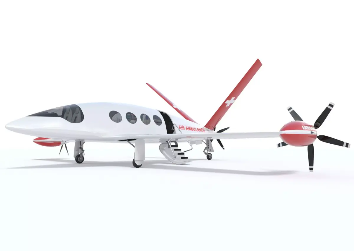  Medical Alice Eviation Electric Aircraft with Interior 3D model