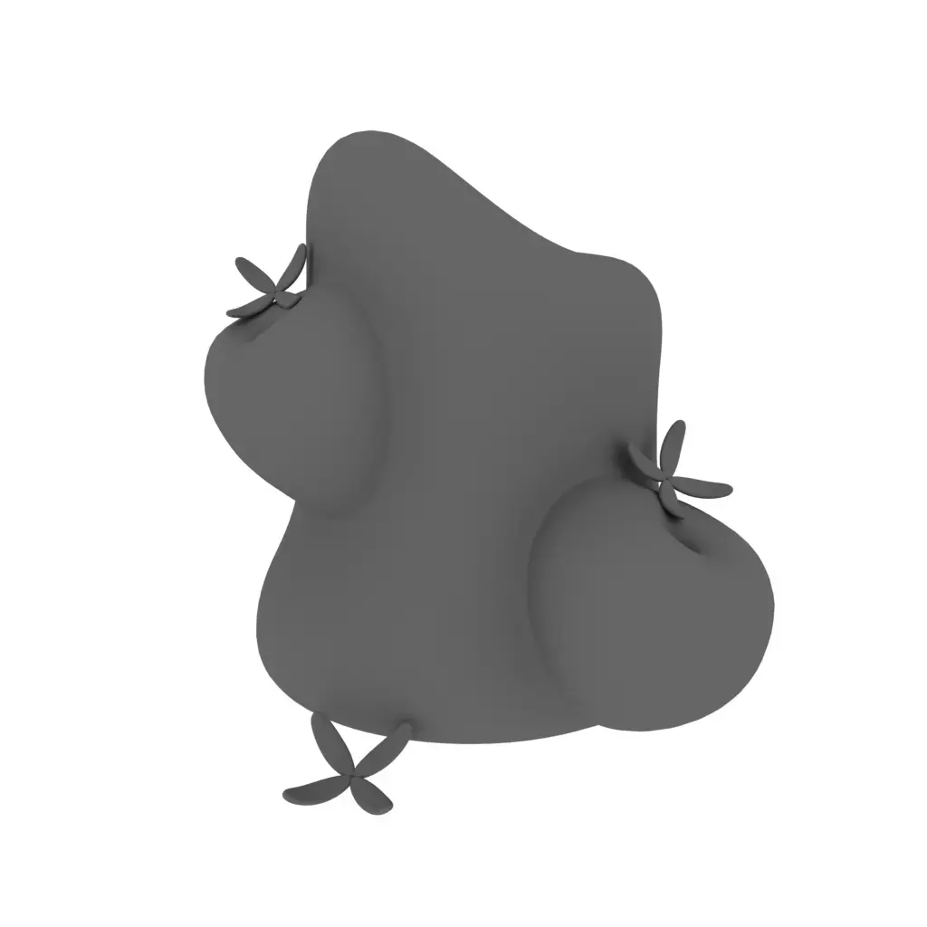 Anthill fruit 3D model