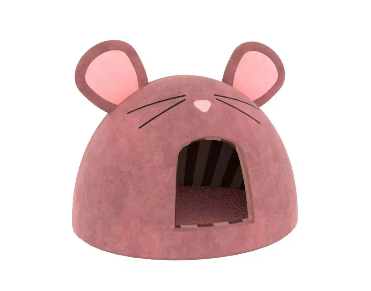 Mouse Meow Hut Cat Hut Cat Tent Red 3D model