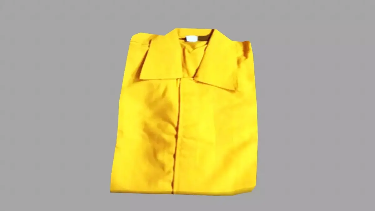 Yellow Shirt Low-poly 3D model