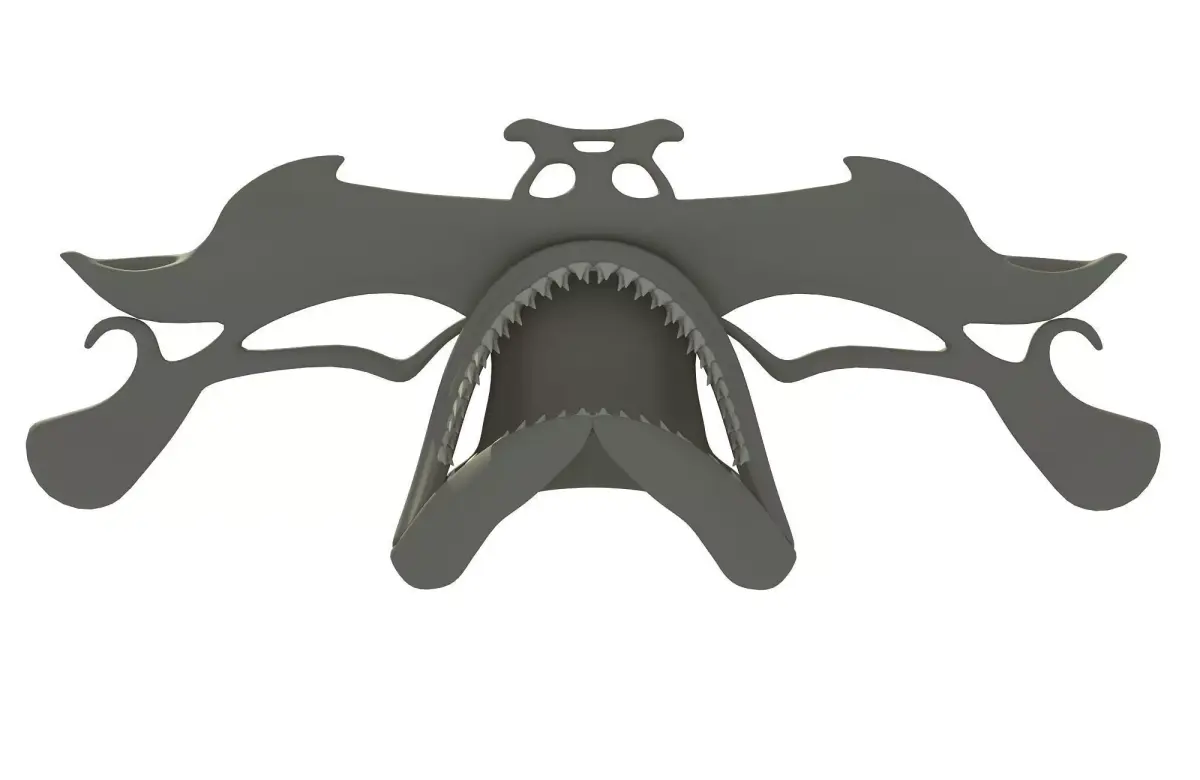 Hammerhead Shark Skull 3D model