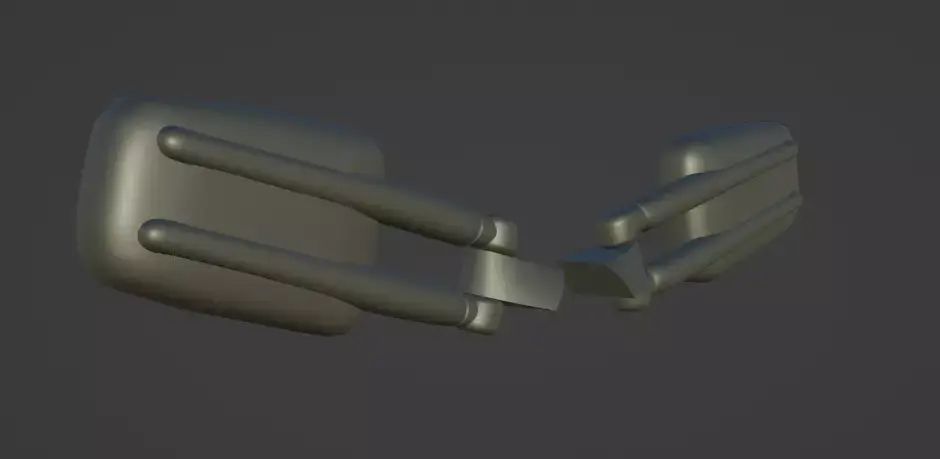 GMT800 Extend Mirrors Low-poly 3D model