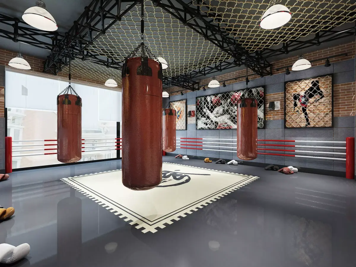 Boxing Gym Low-poly 3D model