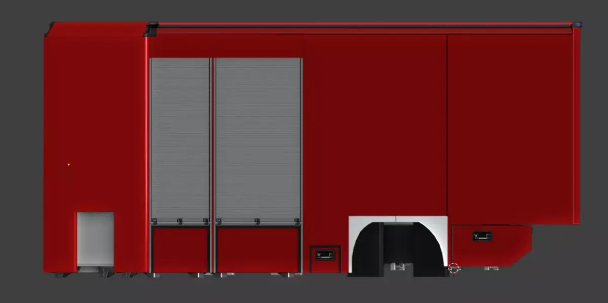 Schlingmann GW-Logistik Aufbau 3D model
