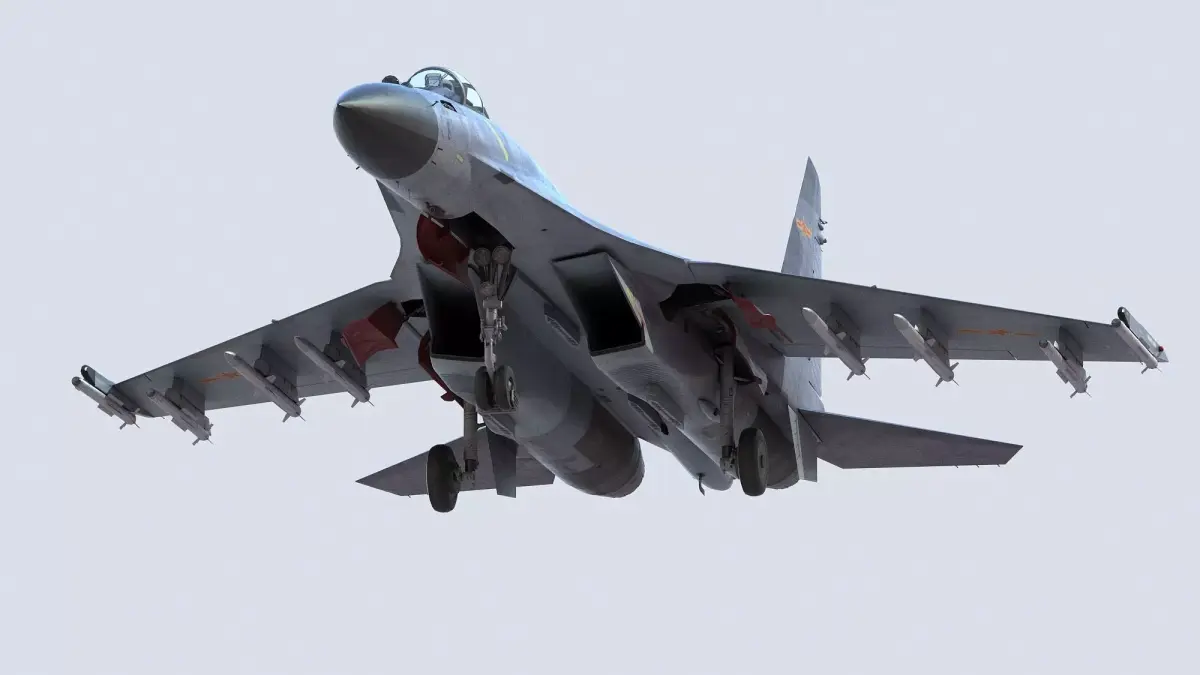 Chengdu J11 Fighter 3D model