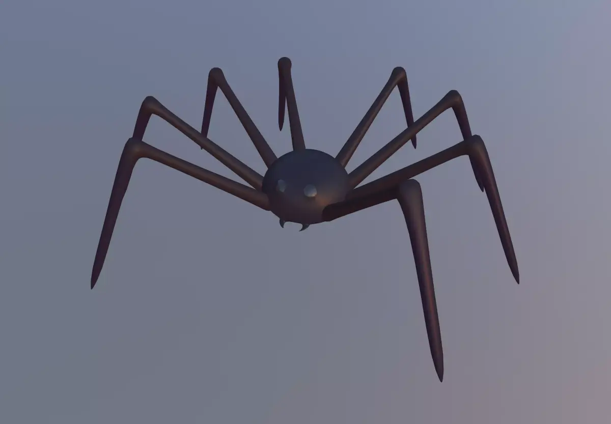 Halloween Toon Spider 3D model