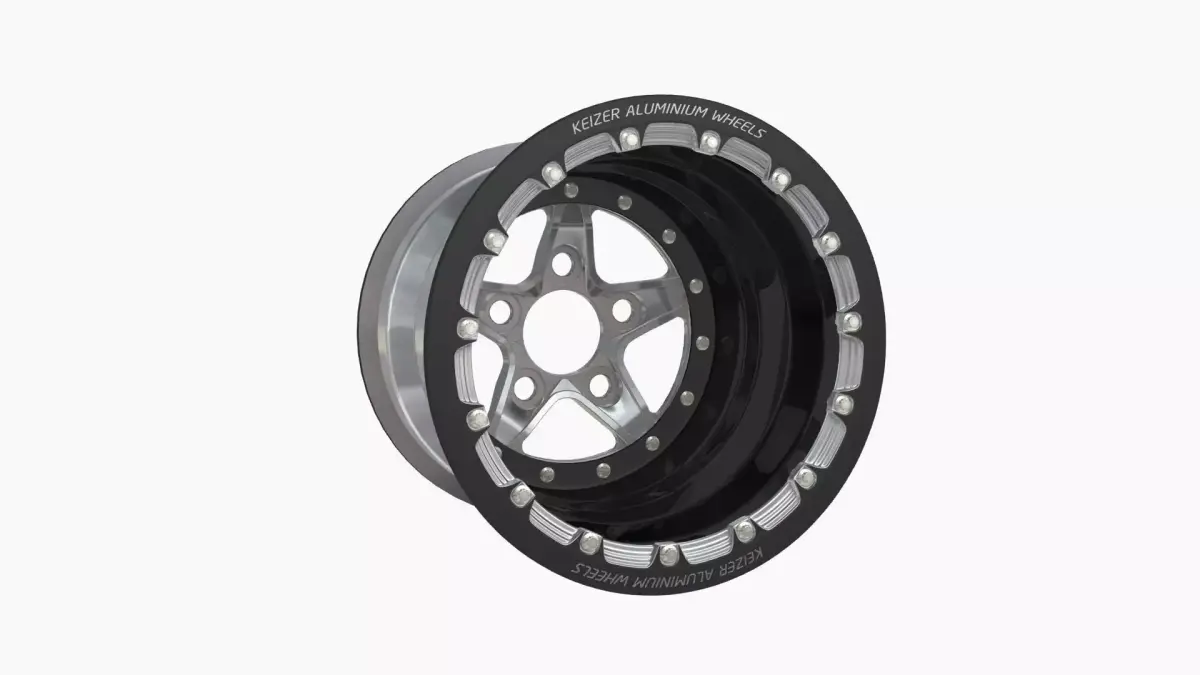 Keizer Verbrand Forged SFI drag rear wheel Low-poly 3D model