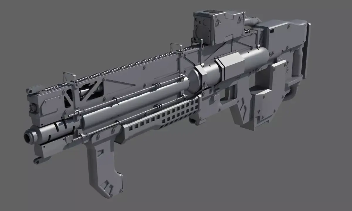 Rifle Sci-Fi 3D model