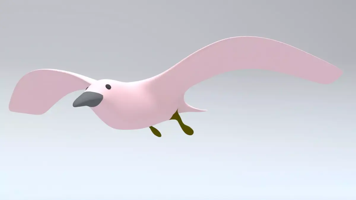 Bird - Rigged and Animated Low-poly 3D model