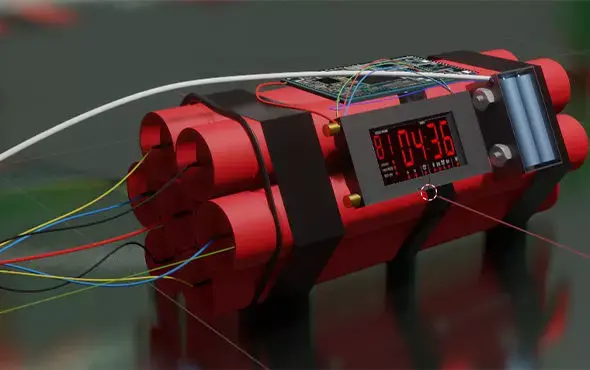 Bomb explosive Free 3D model
