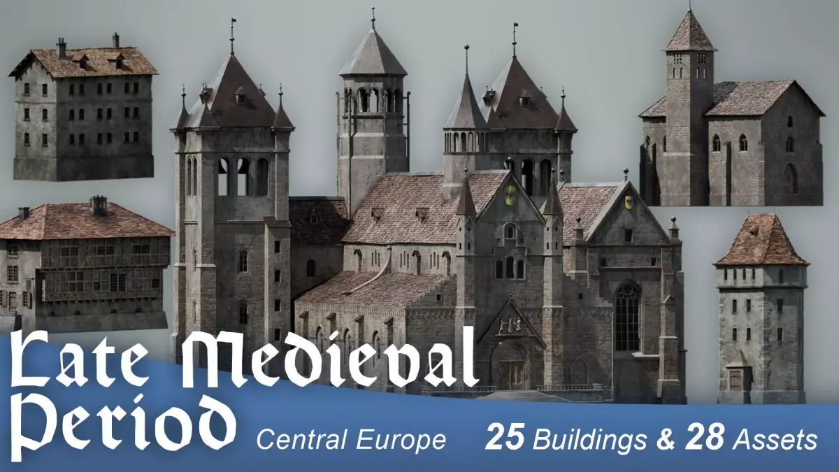 Late Medieval Period Central Europe Assets 3D model