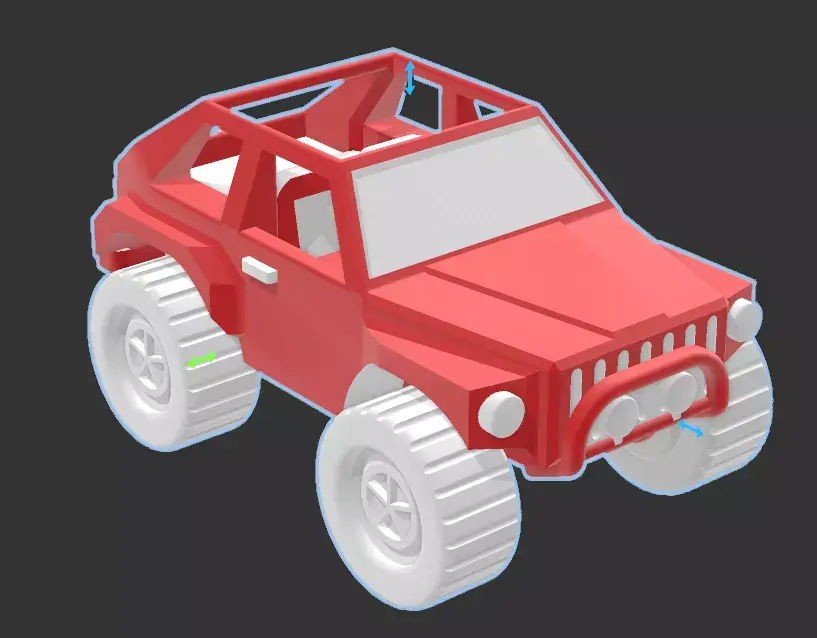 Toy Jeep Model 3D print model purchase