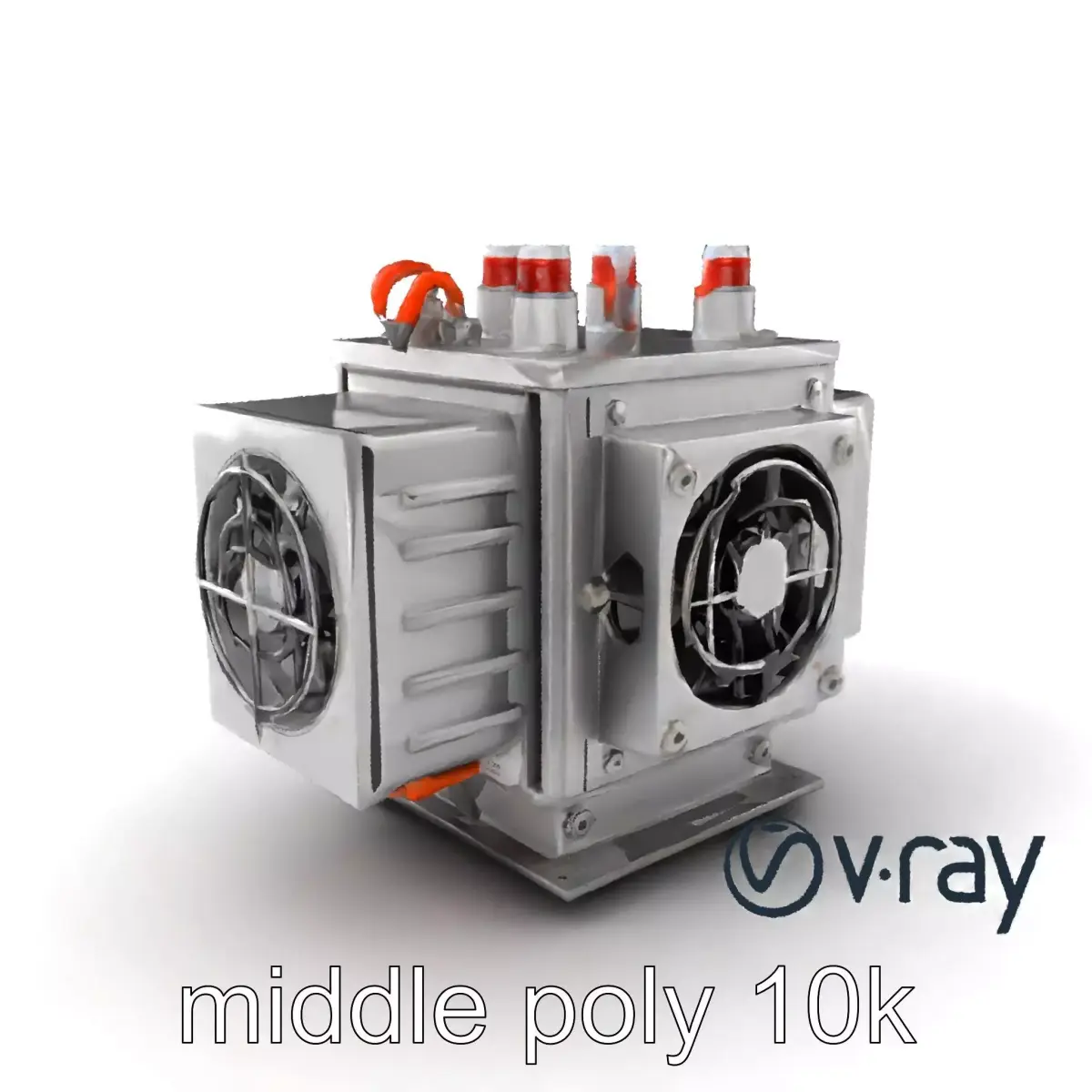 Energy-Efficient Transformer Unit with Advanced Features mode... Low-poly 3D model