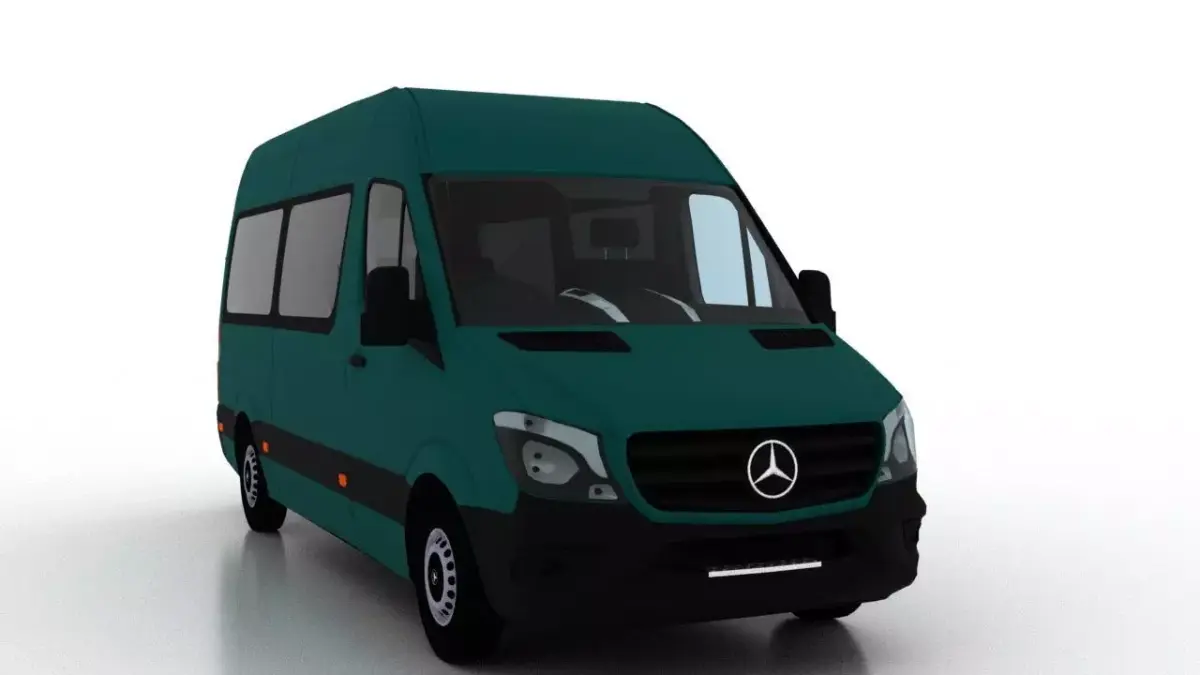 Mercedes Benz Sprinter L2H2 2015 Passenger UK 3D model
