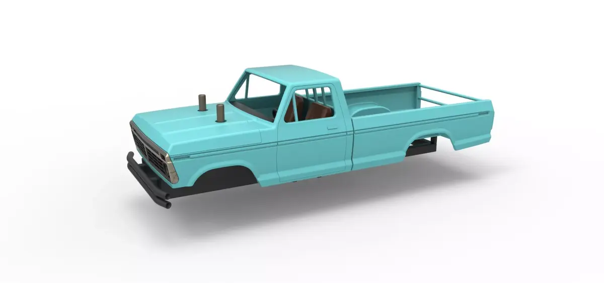 Top part of Mud truck Scale 1 to 25 3D print model