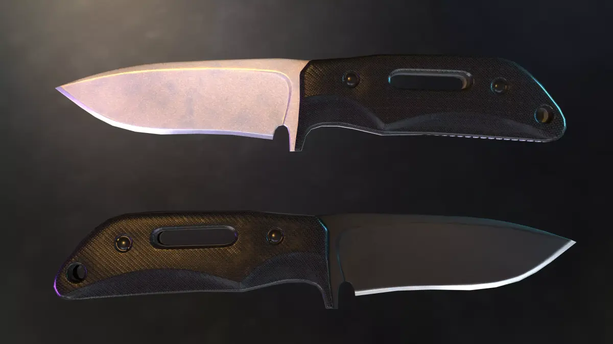 Tactical Combat Knife - Low Poly - Game Ready Low-poly 3D model