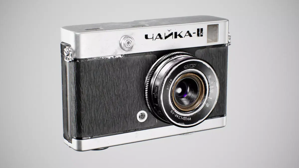 Old Soviet Camera Low-poly 3D model