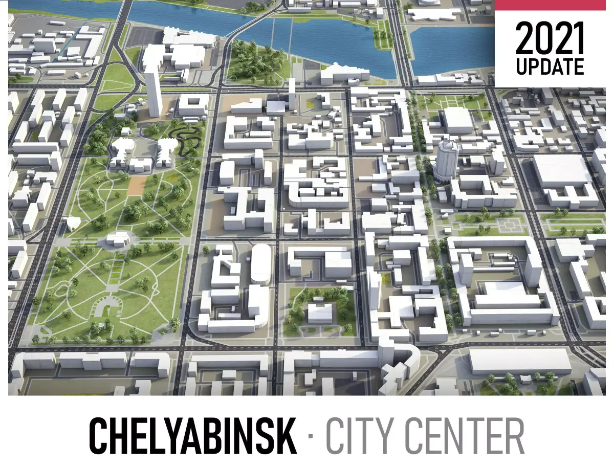 Chelyabinsk Low-poly 3D model