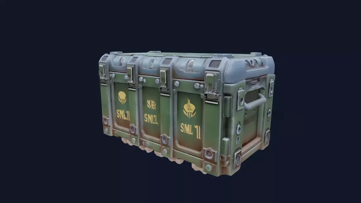 Modular Sci-Fi Supply Crate 3D model