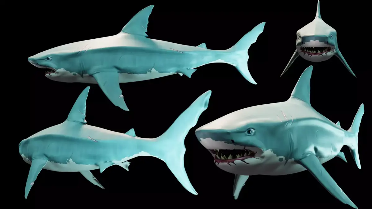 Sea Of Thieves Shark 3d model Low-poly 3D model