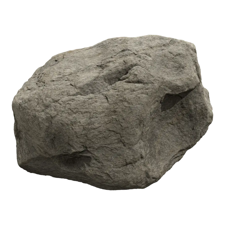  Cool Toned Divot Smooth Large Rock Boulder Model  purchase