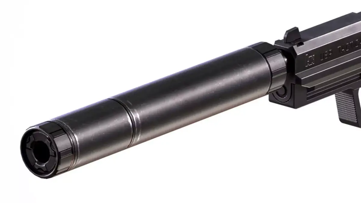 USP Suppressor  Low Poly Game-Ready Model Low-poly 3D model