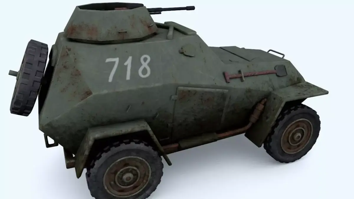 BA-64 light armored car 3D model