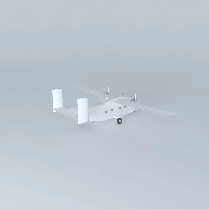 SHORT pink skydiving skyvan FULL INTERIOR 3D model