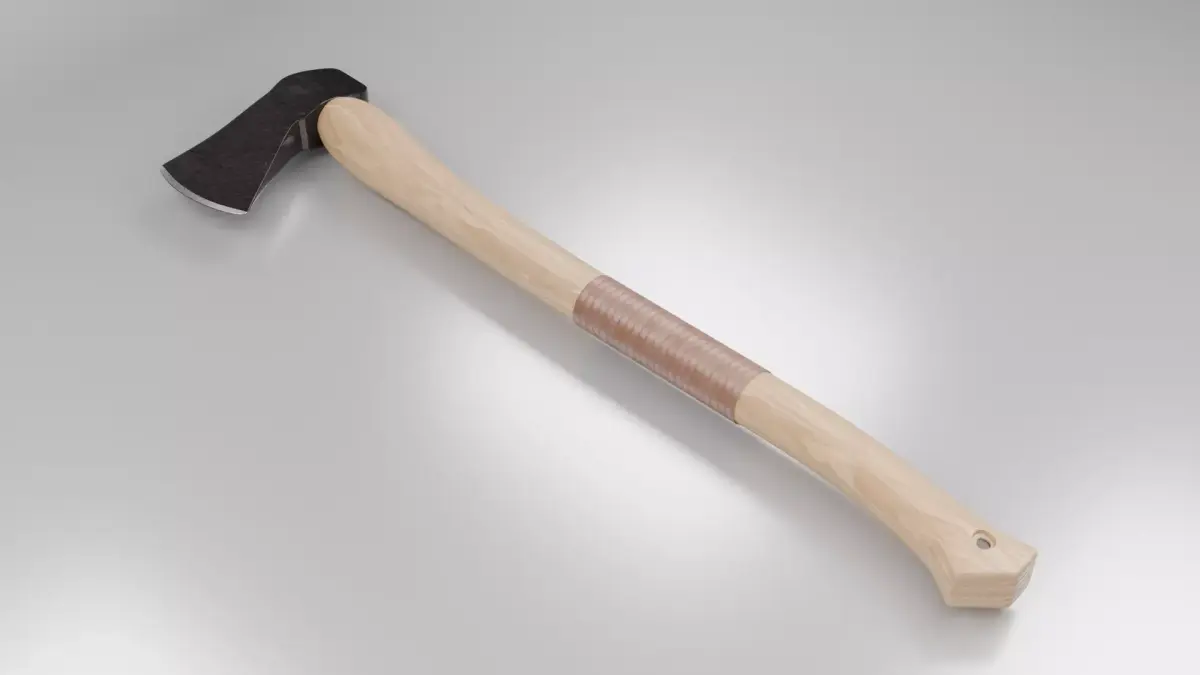 3d Axe 01 Low-poly 3D model