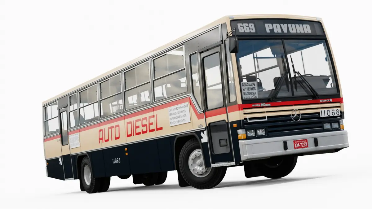 1991 Caio Padron Vitoria Auto Diesel MB OF-1315 3D model
