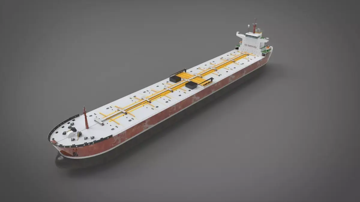 Tanker Ship Low-poly 3D model purchase