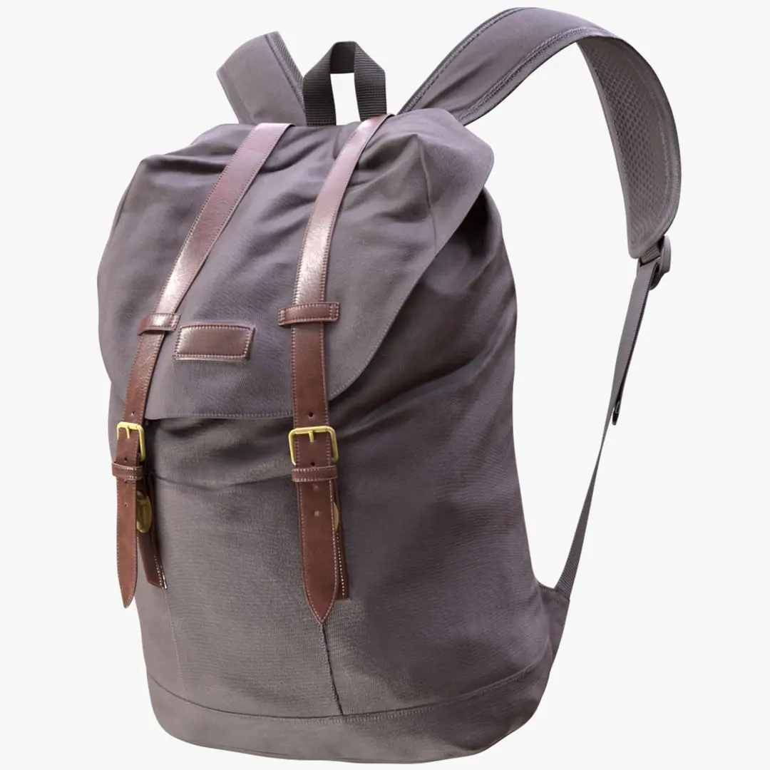 Man and Woman in Backpack 56 3D model