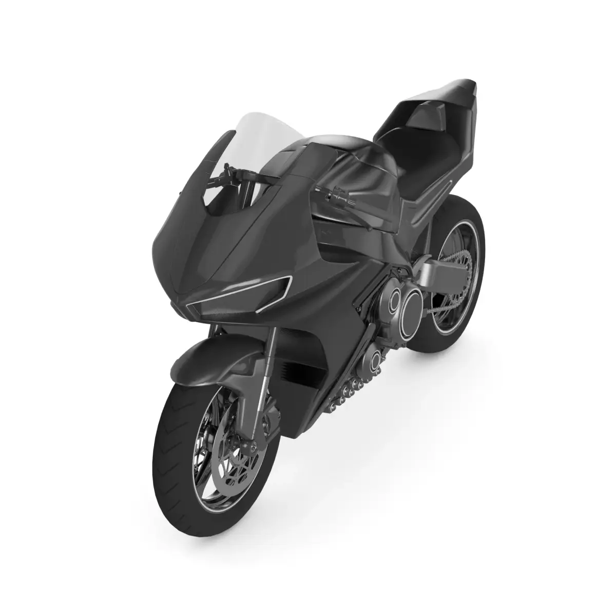 Standard Motorcycle 3D model