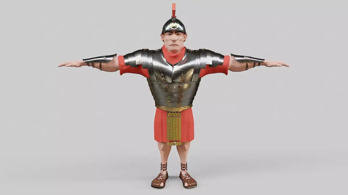 Roman Solider Stylized Character 3D model