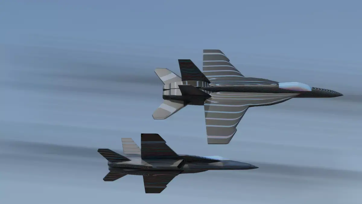 FA 18 Super Hornet  Low-poly 3D model