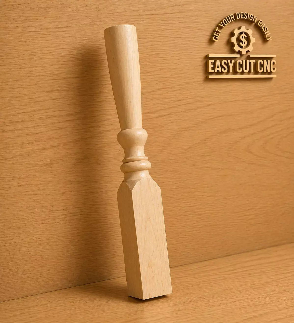Wooden Furniture Leg CNC 3D Model 3D model