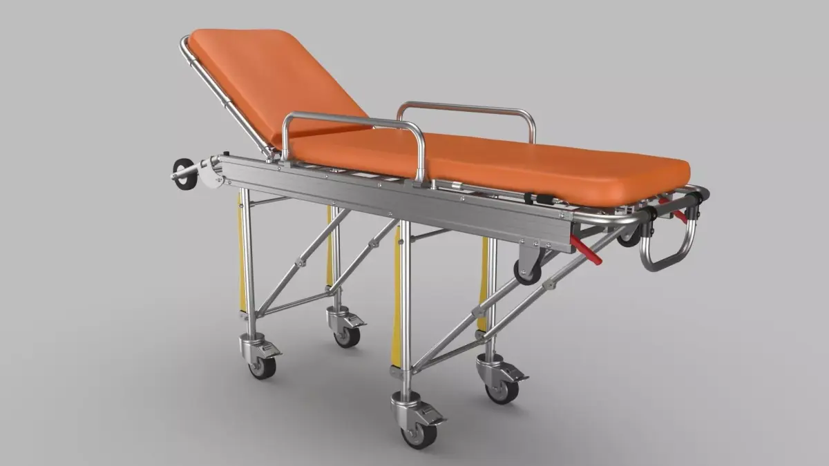 Gurney Stretcher 3D model
