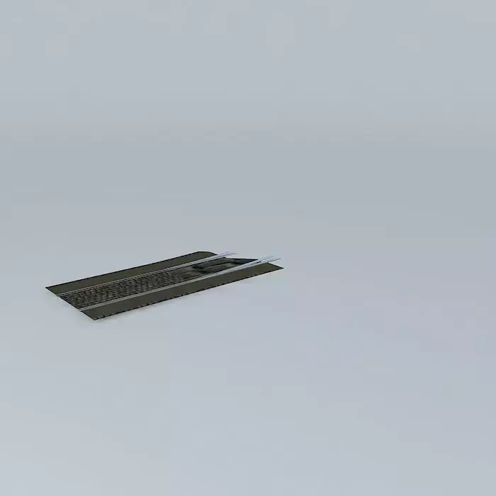 Eco Rail Roadway Rail/Tram Track L/Point Old Steam Days Free 3D model